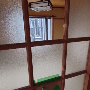 建具　ガラス交換